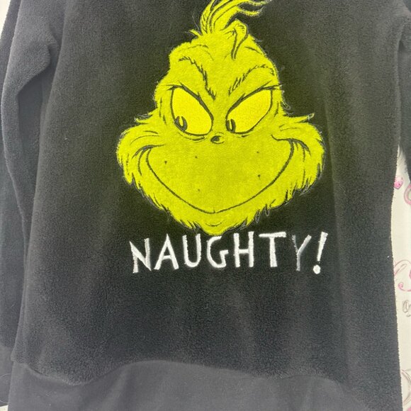 The grinch sweater pull over naughty fleece grinch movie christmas Xmas comfy - Picture 3 of 6